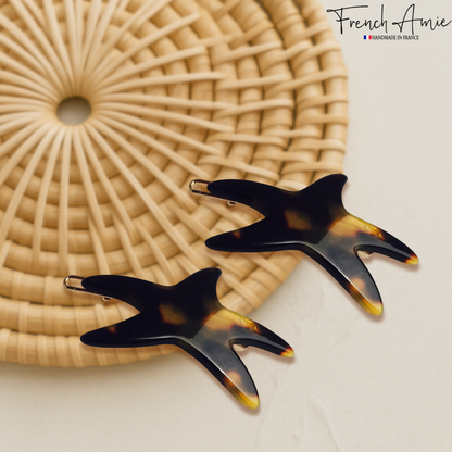 French Amie Starfish Acetate Hair Clip