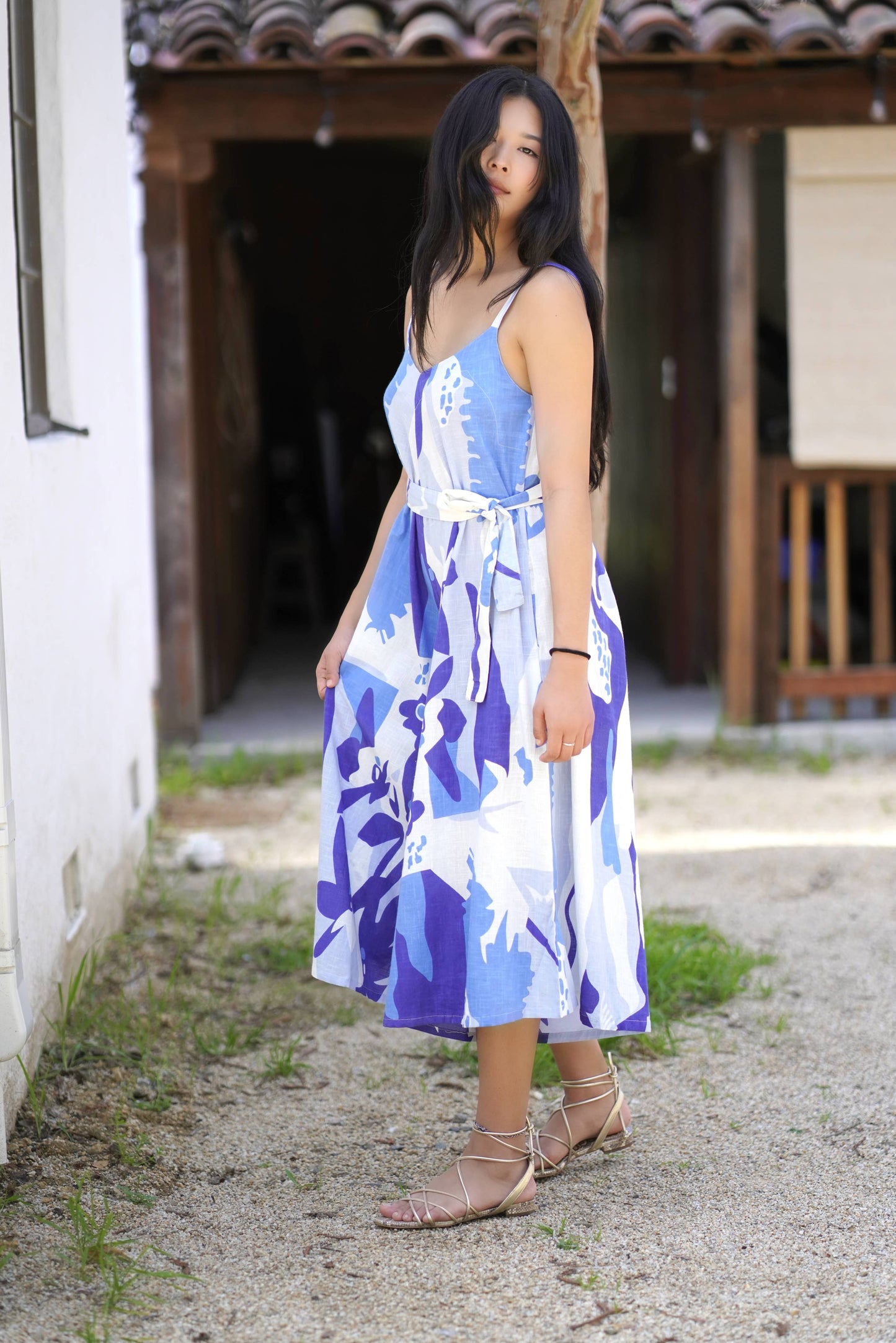 Adelia Jumpsuit Blue White 