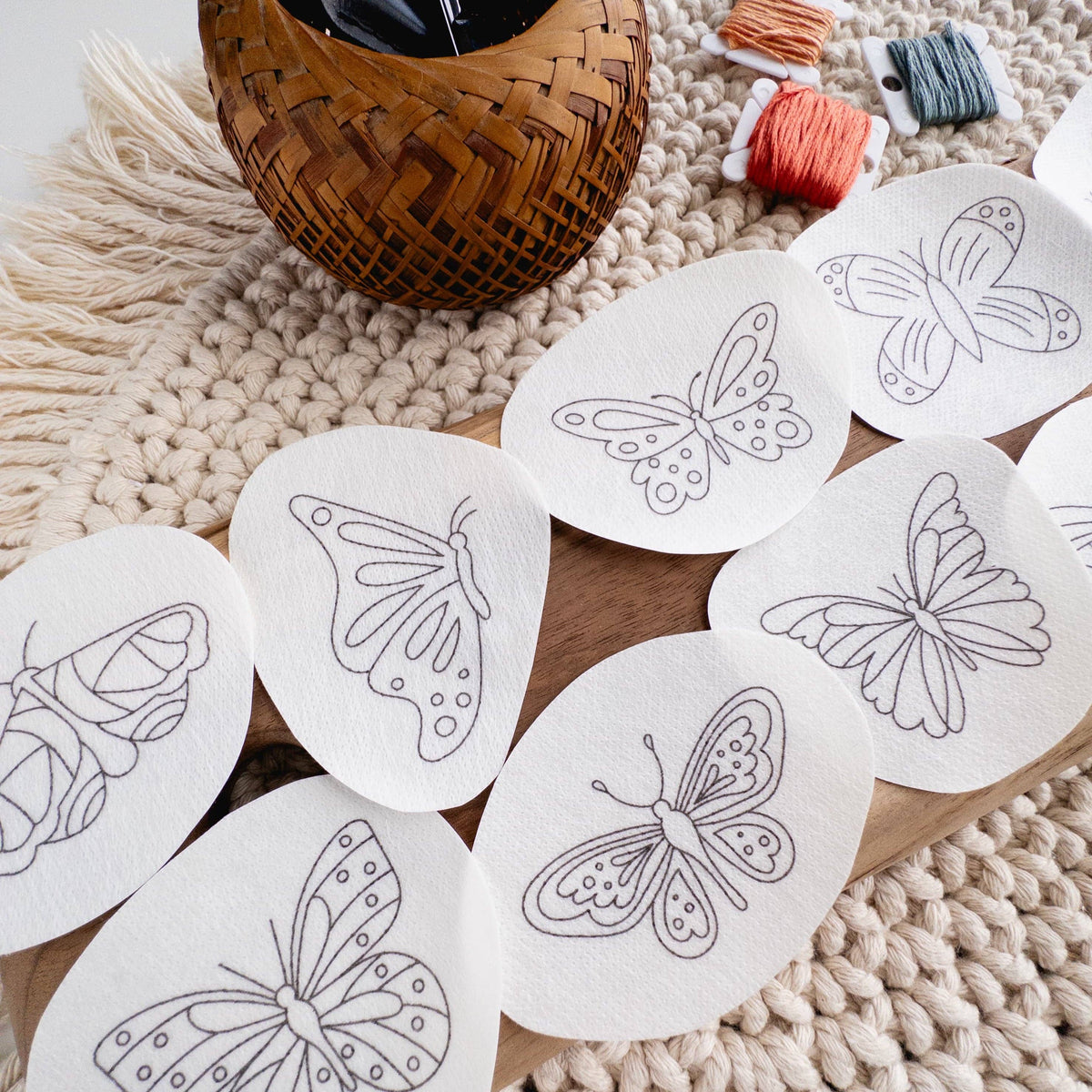 Butterfly Stick and Stitch Embroidery Patterns