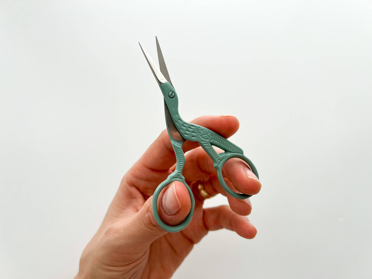 Bird scissors, small sewing scissors, stork scissors