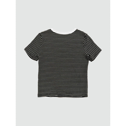 STRIPED COTTON TEE