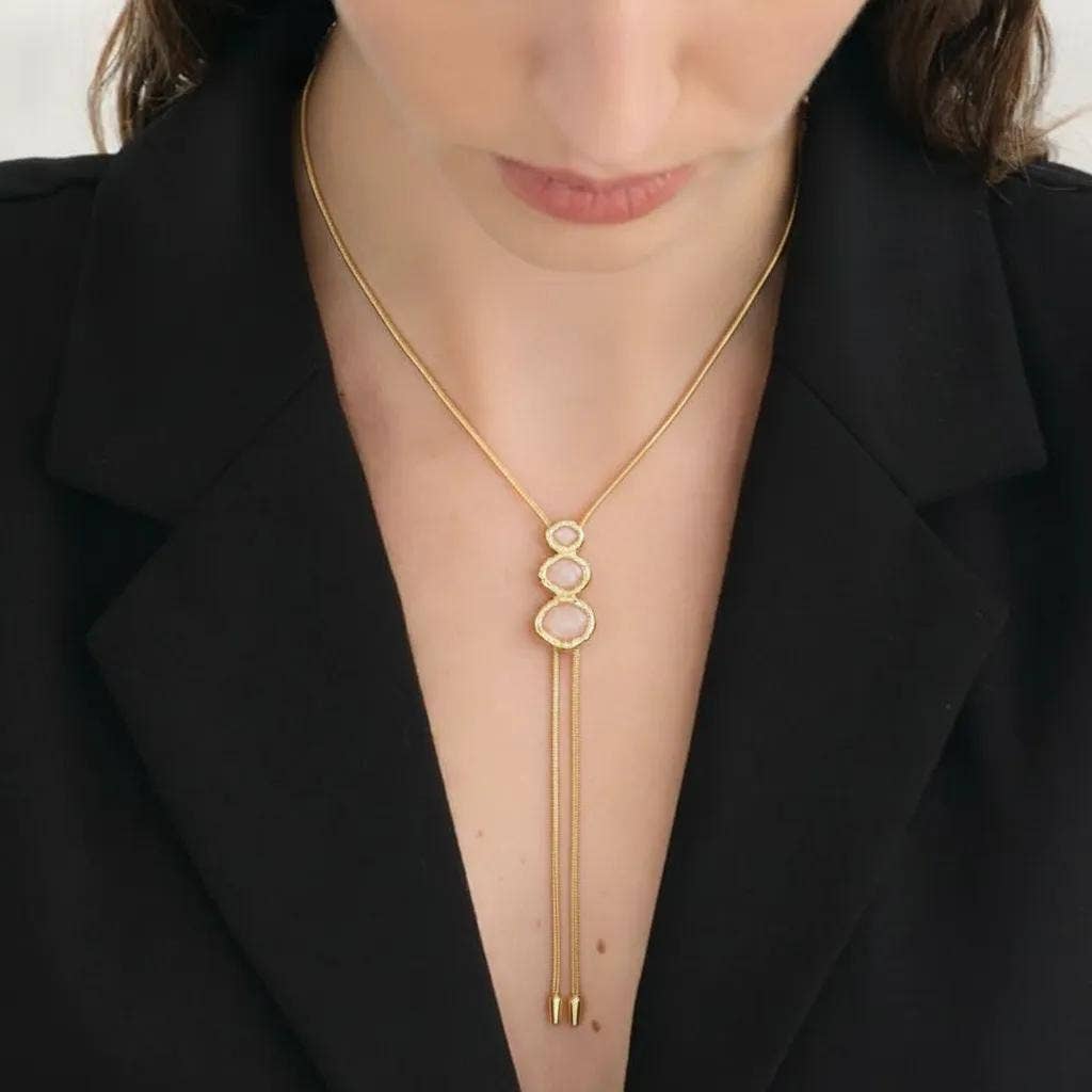 Bolo Pull Through Lariat Necklace, 42 Inch