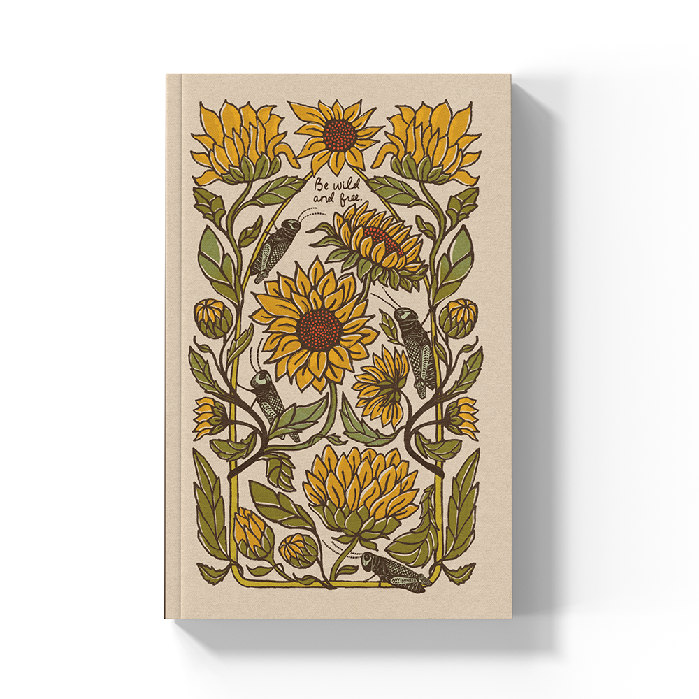 Sunflower Layflat Softcover Notebook