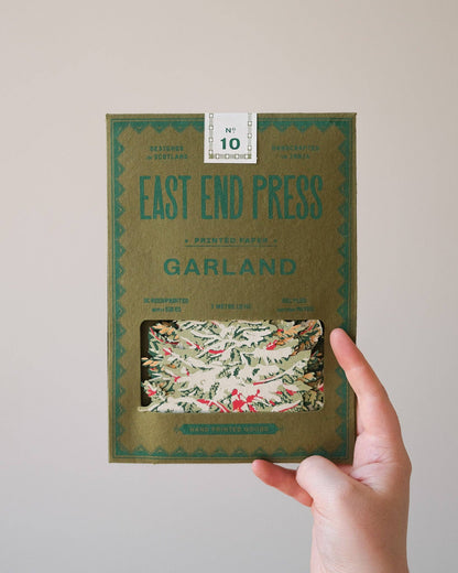 Forest Fir Tree Paper Christmas Garland, 3 Meters
