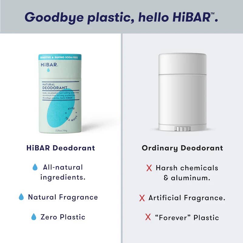 HiBAR Deodorant : Sensitive Aloe-Sea-Moss