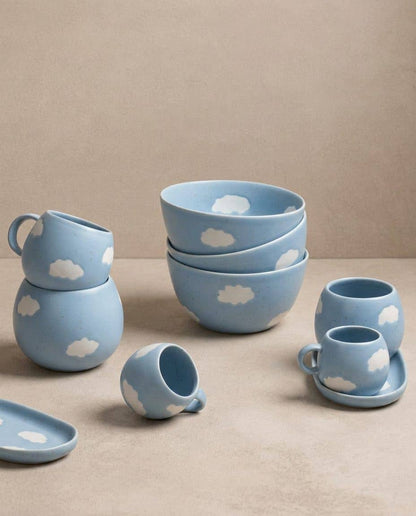 Blue Cloud Stoneware Mini Tray