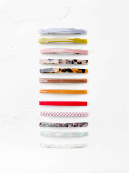 Cellulose Acetate French Hair Barrette Clip