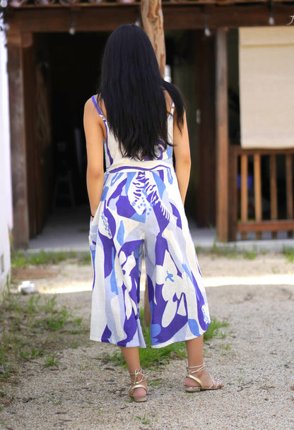 Adelia Jumpsuit Blue White 