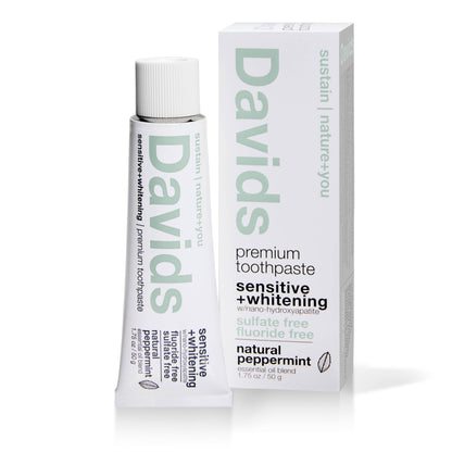 Davids travel size toothpaste / sensitive+whitening