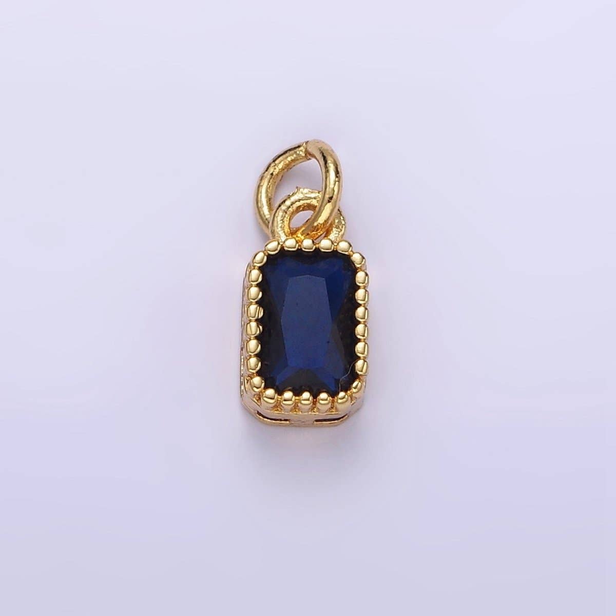 Blue Sapphire Chain Charm