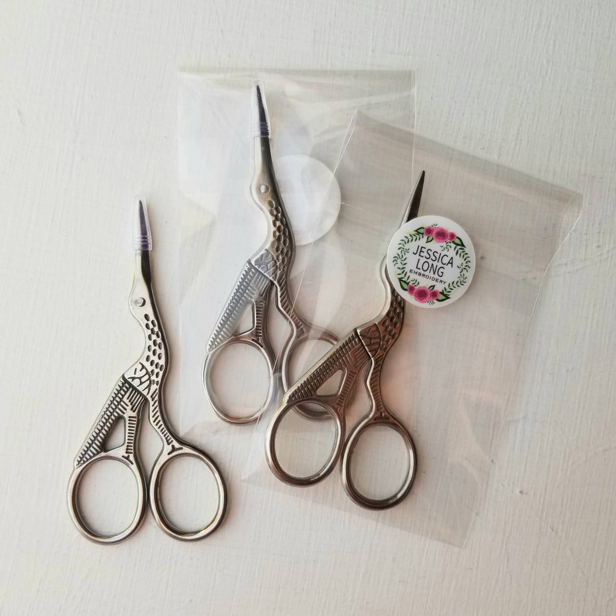 Stork Hand Embroidery Scissors