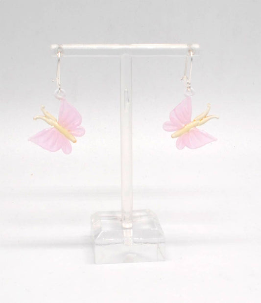 Butterfly Earrings - Pink