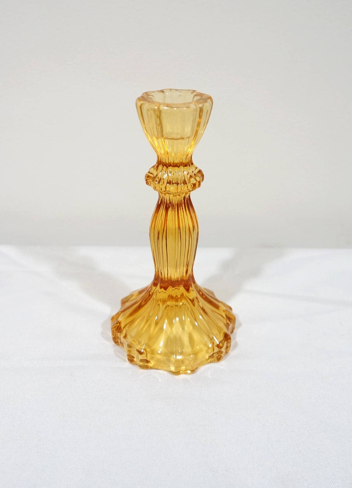 Glass Candlestick Holder, Taper Candle Stand