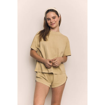 Mineral Washed Relaxed Cotton Tee