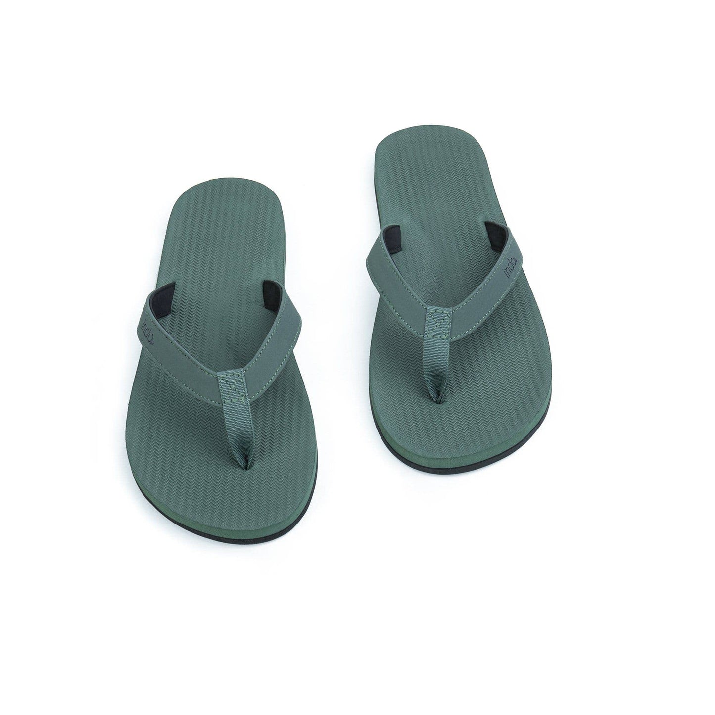 Men's Leaf Green Flip Flops