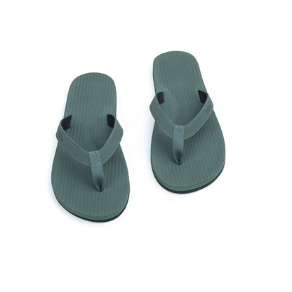 Men's Leaf Green Flip Flops