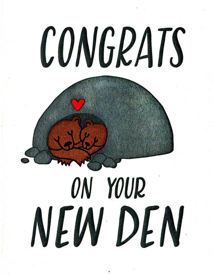 New Den Greeting Card