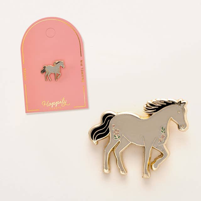 Horse Hard Enamel Lapel Pin Western