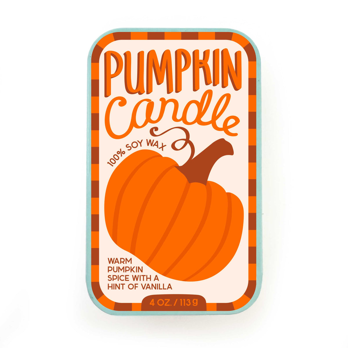 Pumpkin Spice Vanilla Soy Candle Tin