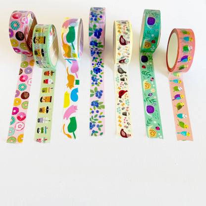 Snail Garden Washi Tape Roll