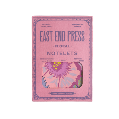 Floral Screen Printed Notecard Set
