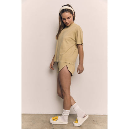 Mineral Washed Relaxed Cotton Tee