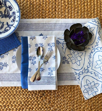 Napkins Jasmine Blue