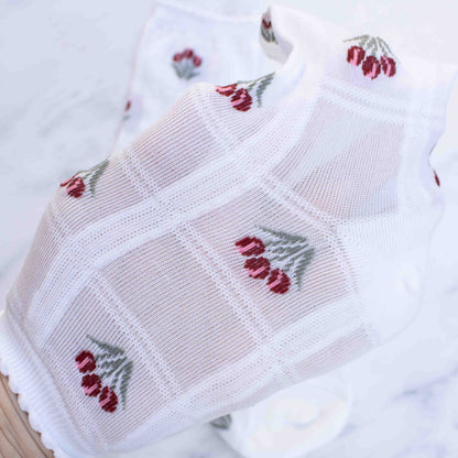 Tulip Sheer Crew Socks