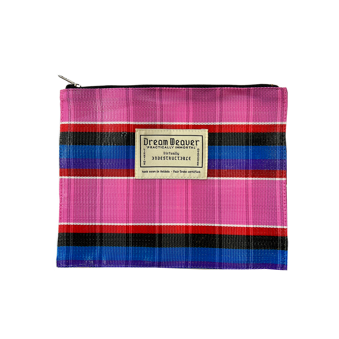 The Anywhere Accessories Case - Bubble Gum Stripe