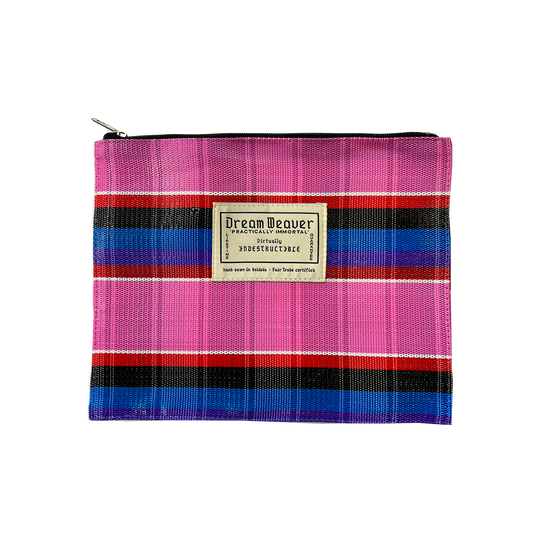 The Anywhere Accessories Case - Bubble Gum Stripe