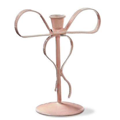 Very Merry Bow Taper Candle Holder