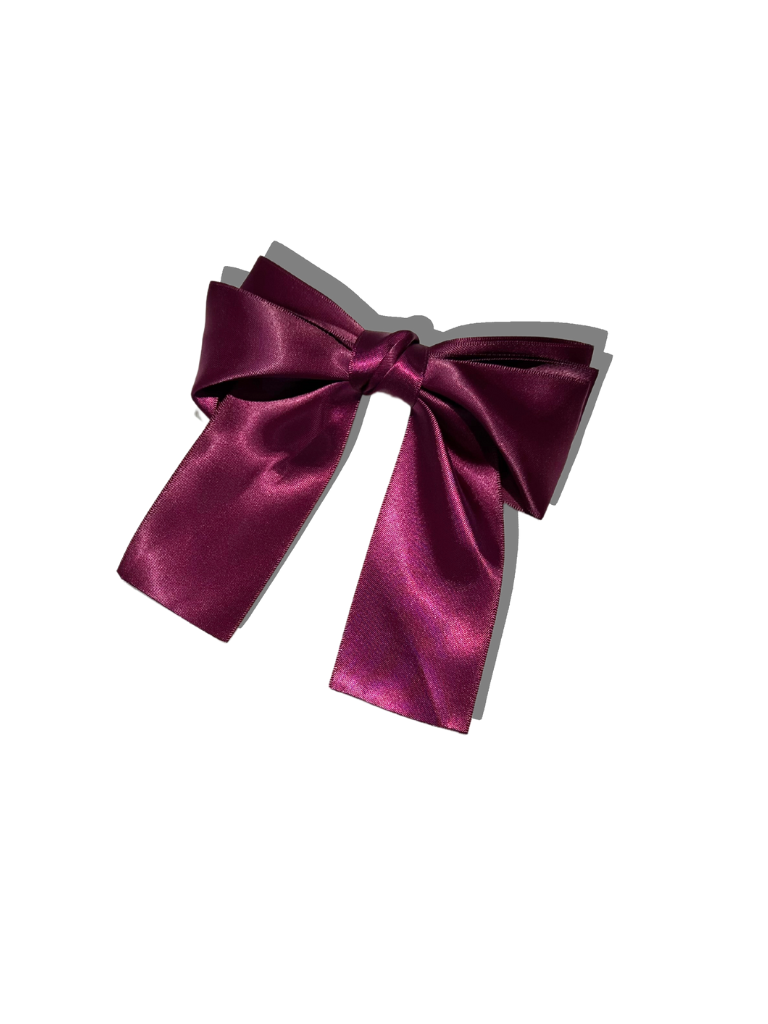 Handmade Satin Hair Bow Clip