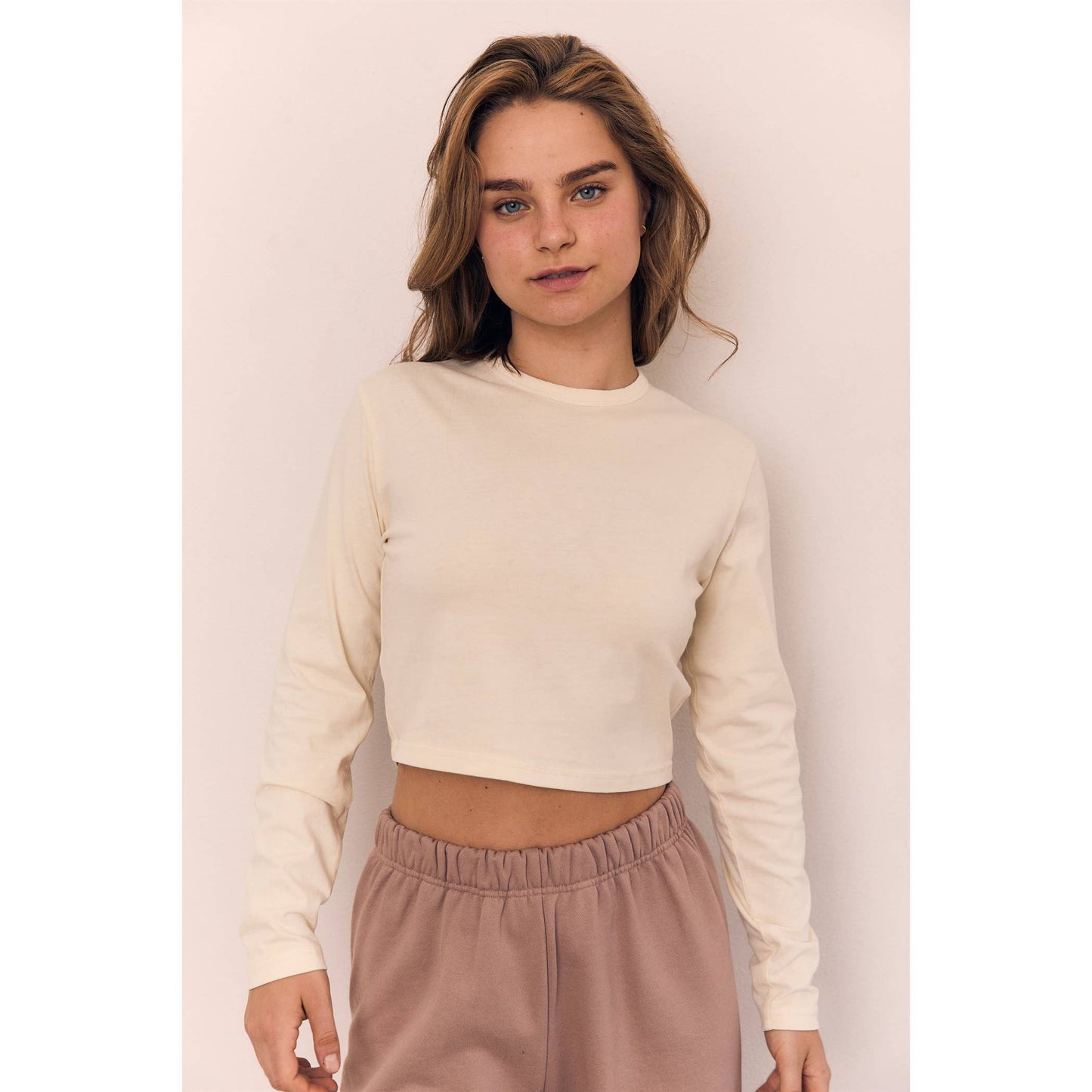 Cropped Long Sleeve Tee
