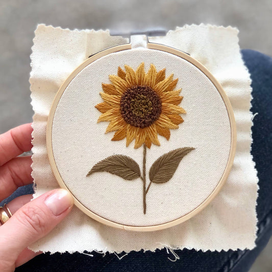 Sunflower Embroidery Kit