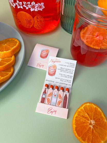 Negroni Cocktail Matchbook