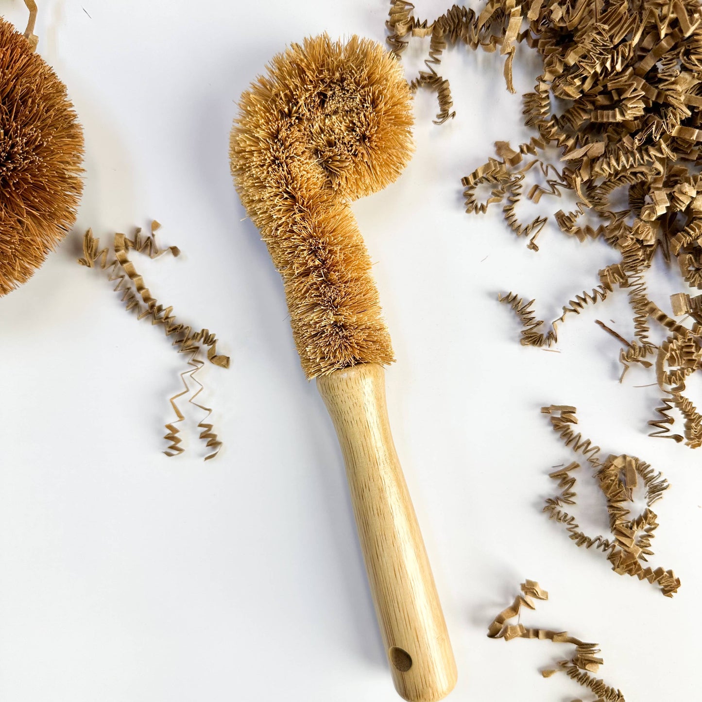 Plastic Free Coconut Fiber Dish Brush Bamboo Handle