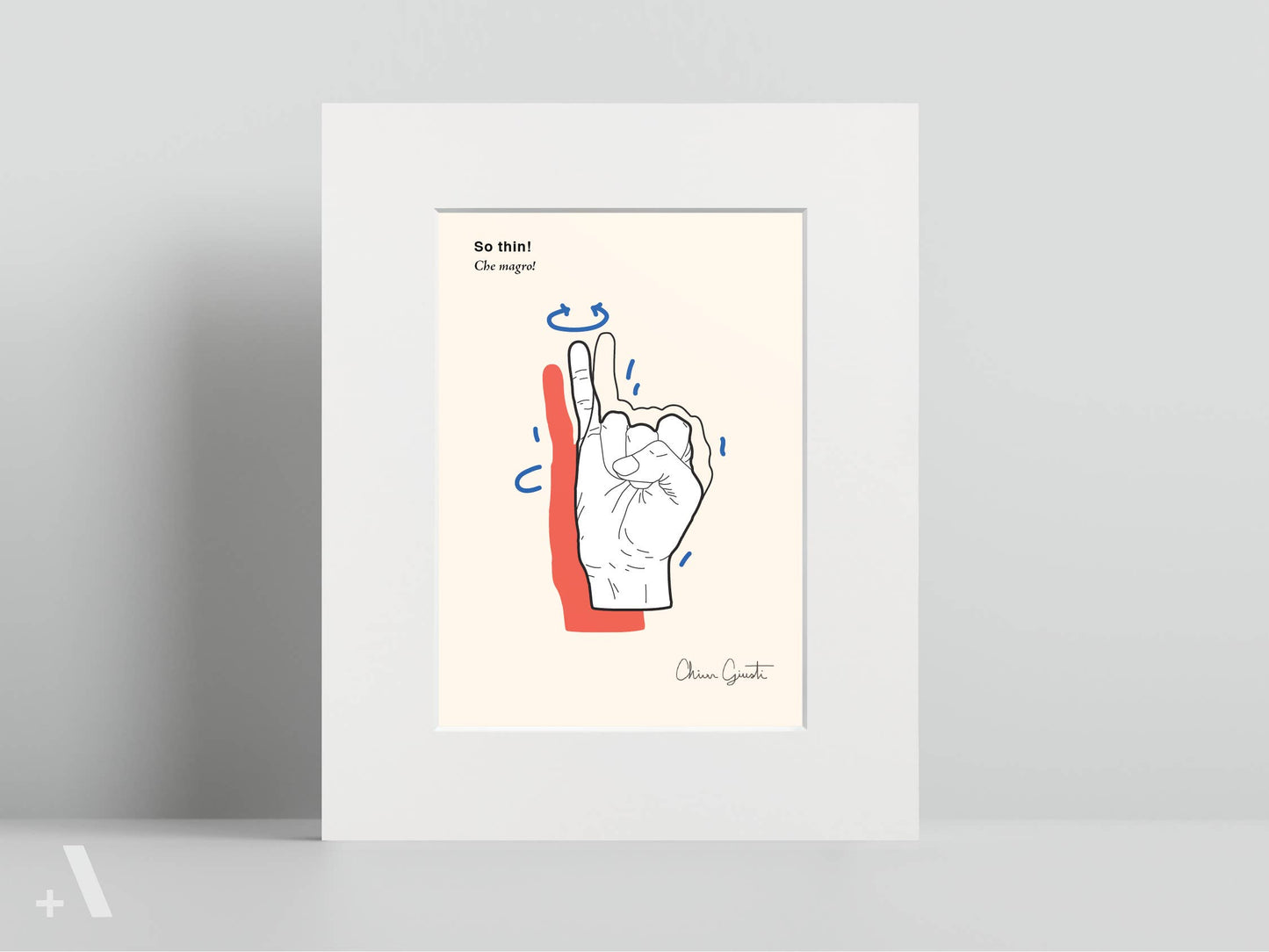 Italian Hand Gestures Illustrated Art Print