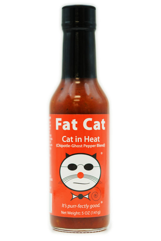 Cat In Heat Chipotle-Ghost Pepper Hot Sauce