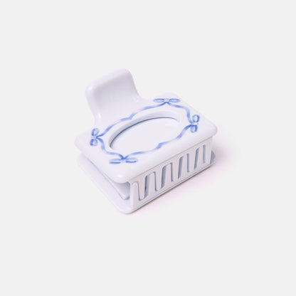Frame Claw Hair Clip in Heirloom Blue