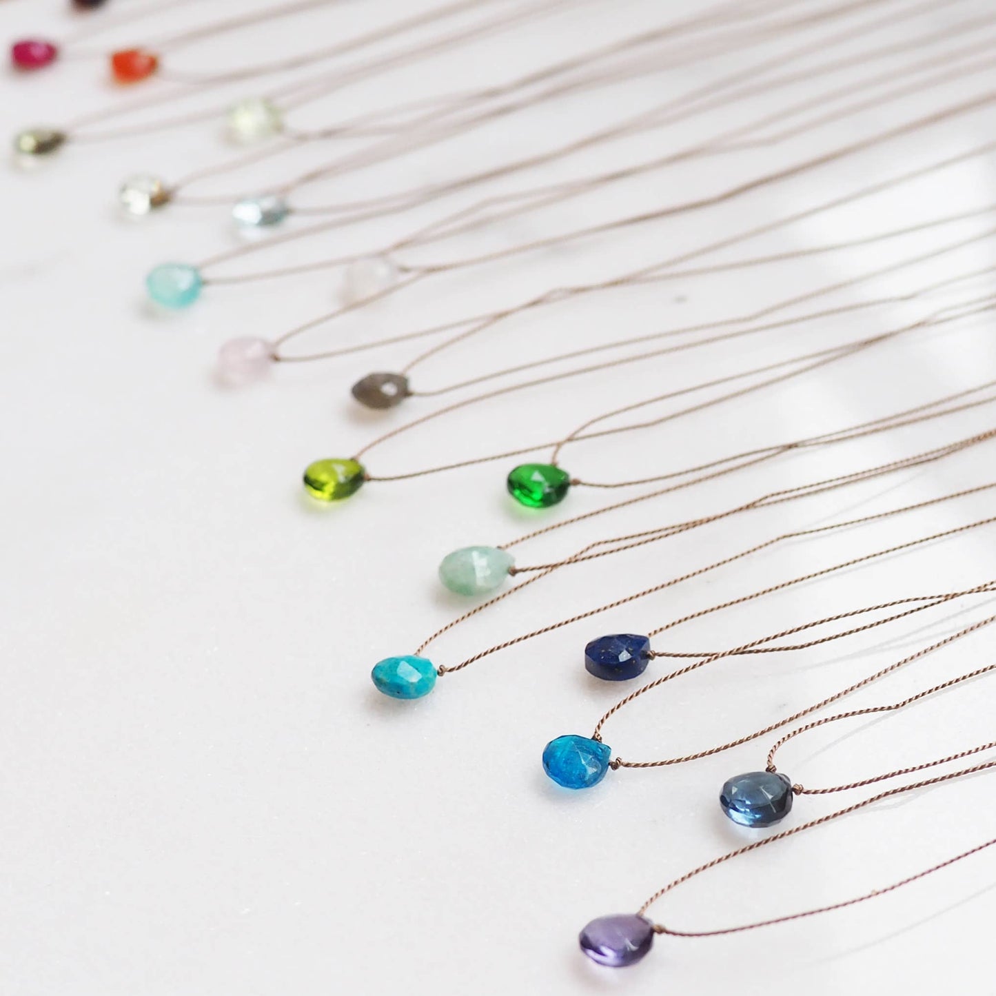 Delicate Teardrop Pendant Necklace