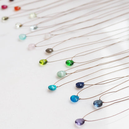 Delicate Teardrop Pendant Necklace