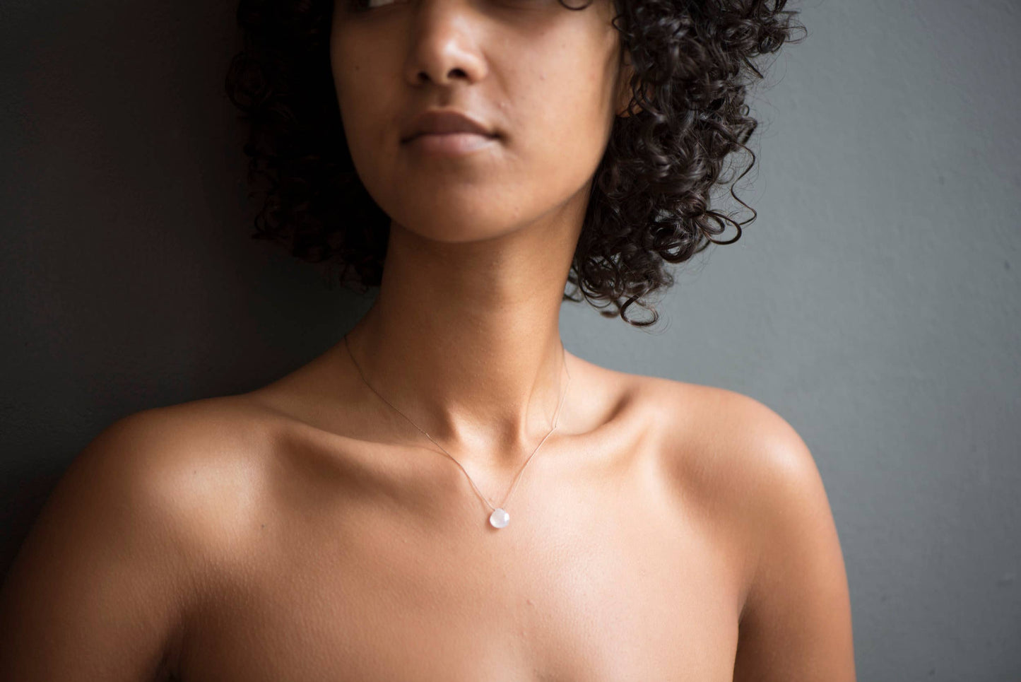 Delicate Teardrop Pendant Necklace