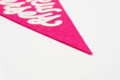 New Jersey Hand Lettered Wool Felt Pennant