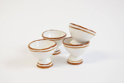 Striped Rim Ceramic Egg Cup