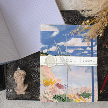 Floral Bluff Sewn Notebook Set with Plantable Seed Band