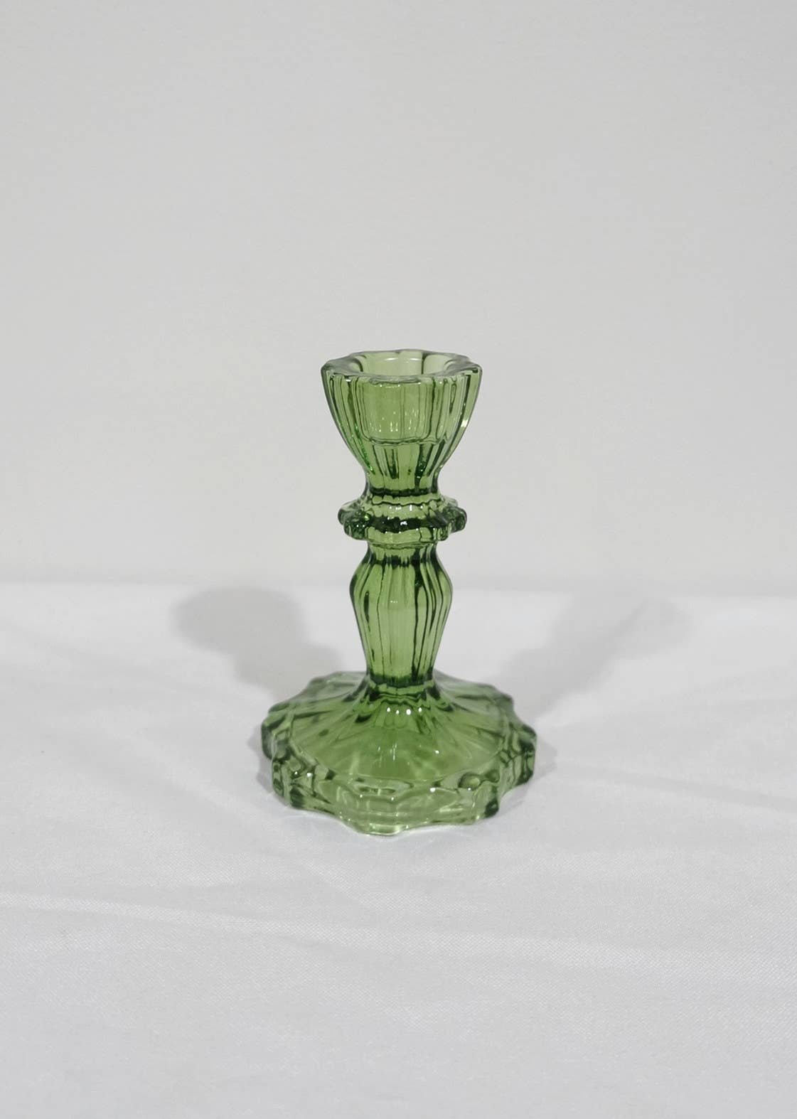Glass Candlestick Holder