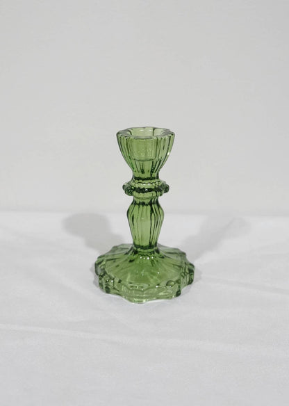 Glass Candlestick Holder