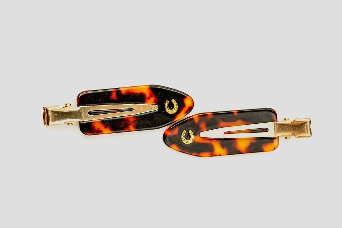 Good Luck, Babe Tortoise Hair Setting Clips