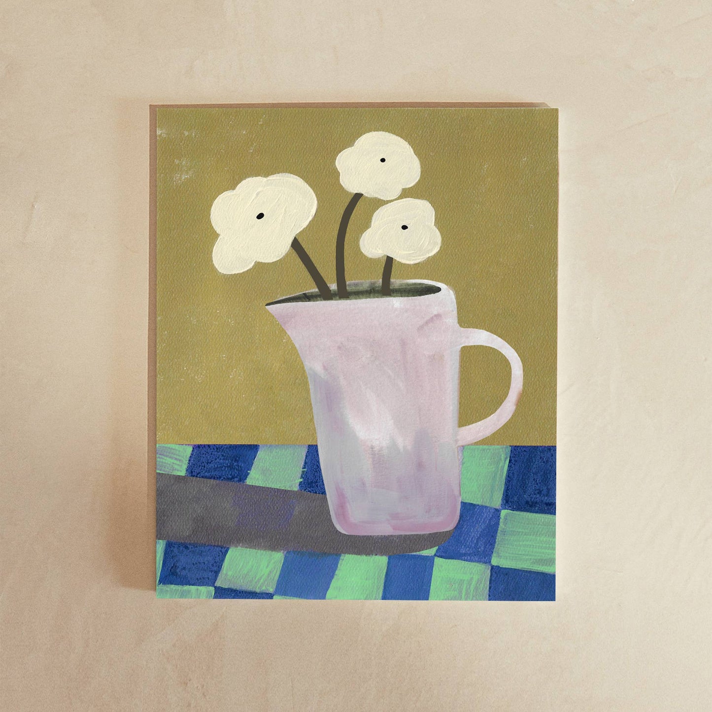Modern Colorful Floral Vase Art