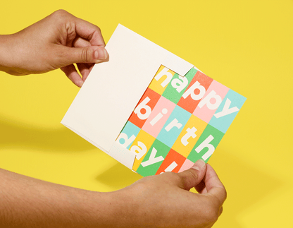 Birthday Grid Greeting Card